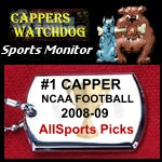 number one ranked handicapper at Cappers Watchdog monitor service